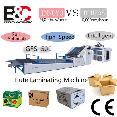 Inteligentna automatyczna laminacja papieru z tektury falistej maszyna do laminowania wysokiej prędkości maszyna laminacyjna 200 metrów/min