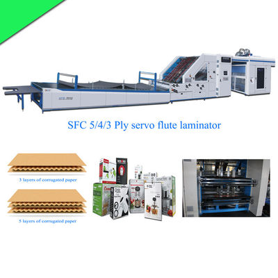 SFC 2200 Całkowicie automatyczna 5-warstwowa maszyna do laminowania fletów z tektury falistej