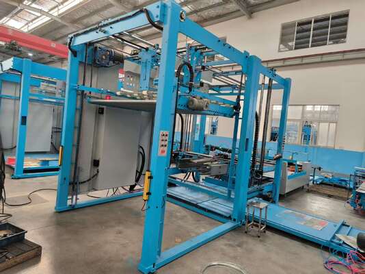 Auto Flip flop Stacker Machine automating paper counting turning and stacking processes for workflow in corrugated cardboard production