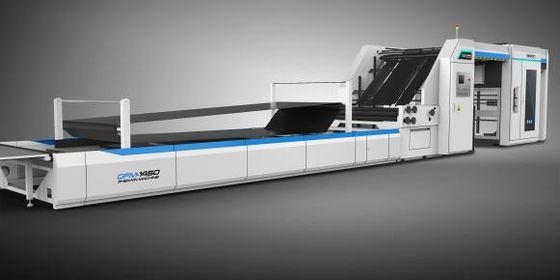 W pełni automatyczna maszyna do szybkiego laminowania fletowego 2200x2200mm do laminowania arkuszy na arkusze