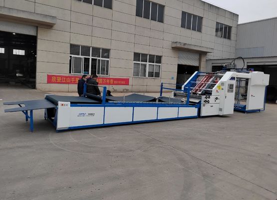 Automatyczna maszyna do laminowania fletów o wysokiej prędkości 1450 mm 1650 mm 22 kW Tektura falista Papier